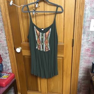 Torrid olive green tank top